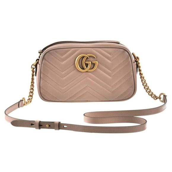 Gucci Shoulder Bag GG Marmont Brown - Picture 1 of 5